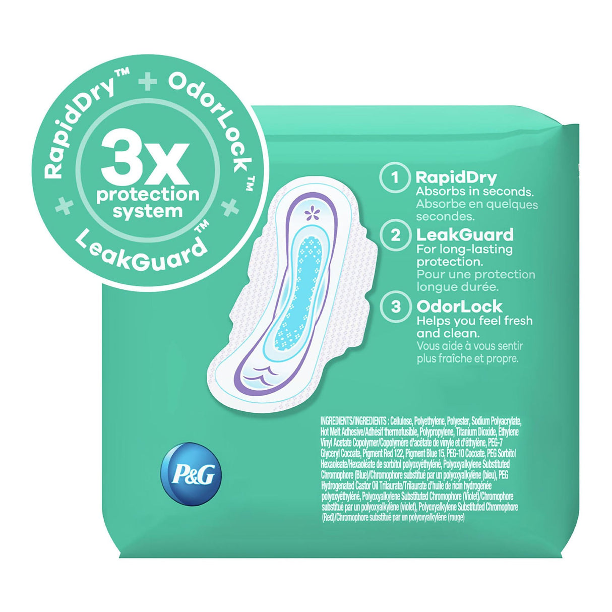 Always Ultra Thin Extra Long Super Pads, Size 3 - 03700089907-Pack - LL Medico