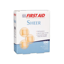 American White Cross First Aid Sheer Adhesive Spot Bandages, Sterile, 7/8" Diameter - 1307033-Box - LL Medico