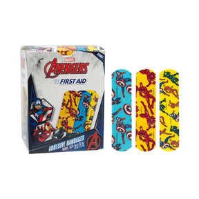 American White Cross Marvel Avengers First Aid Adhesive Bandages, Sterile, 3/4" x 3" - 1087837-Box - LL Medico