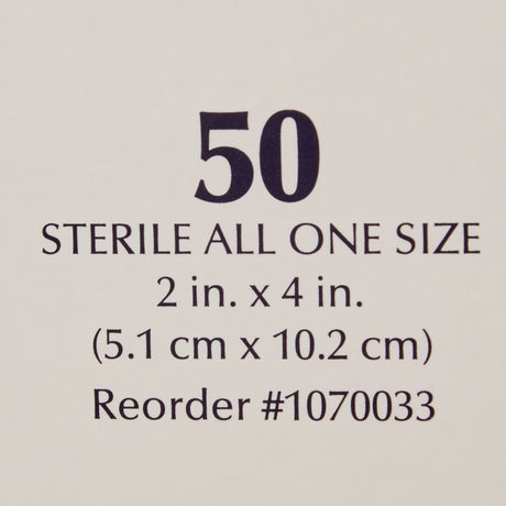 American White Cross Sterile Plastic Adhesive Bandages, 2" x 4" - 1070033-Box - LL Medico