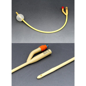 Amsino AMSure 2 - Way Siliconized Latex Foley Catheters, 30 cc Balloon - AS42014-Box - LL Medico
