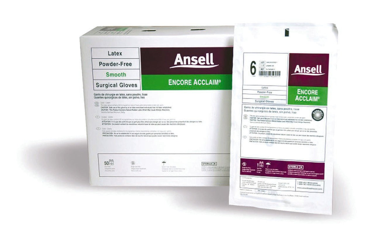 Ansell Encore Latex Acclaim Surgical Glove - 5795003-Box - LL Medico