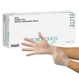 Ansell Micro-Touch Elite Vinyl Powder Free Medical Examination Gloves, 100 Pieces - 3092-Box - LL Medico