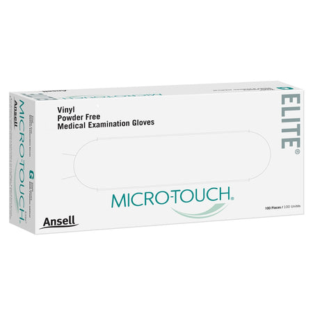 Ansell Micro-Touch Elite Vinyl Powder Free Medical Examination Gloves, 100 Pieces - 3093-Box - LL Medico