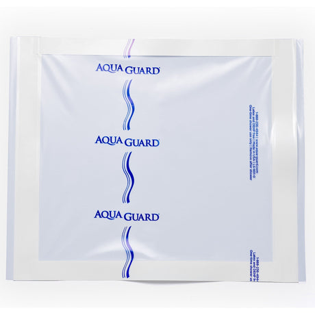 AquaGuard Shower Sheet, IV Site Barrier Protector, 10 x 12", Clear, Polyethylene / Adhesive, NonSterile - 50011-CSE-Single - LL Medico
