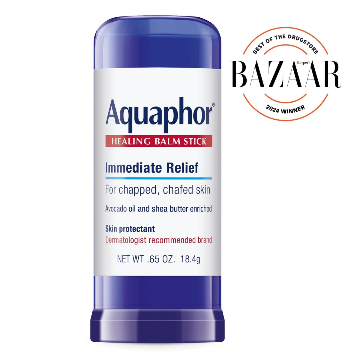 Aquaphor Healing Balm Stick, Unscented, 0.65 oz - 07214003127-Single - LL Medico