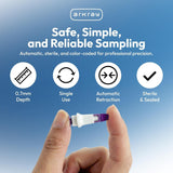 Arkray Assure Lance Plus Safety Lancets, 30 Gauge - 990130-Box - LL Medico