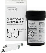 Arkray Glucocard Expression Blood Glucose Test Strips, 50 Count - 570050-Case - LL Medico