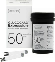 Arkray Glucocard Expression Blood Glucose Test Strips, 50 Count - 570050-Case - LL Medico