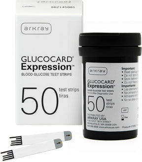 Arkray Glucocard Expression Blood Glucose Test Strips, 50 Count - 570050-Case - LL Medico
