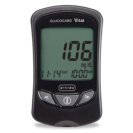Arkray Glucocard Vital Blood Glucose Meter Kit - 761100-Box - LL Medico
