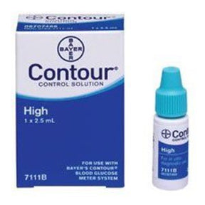 Ascensia Contour Blood Glucose Control Solution, High Level, 2.5 mL - ASC7111-Single - LL Medico