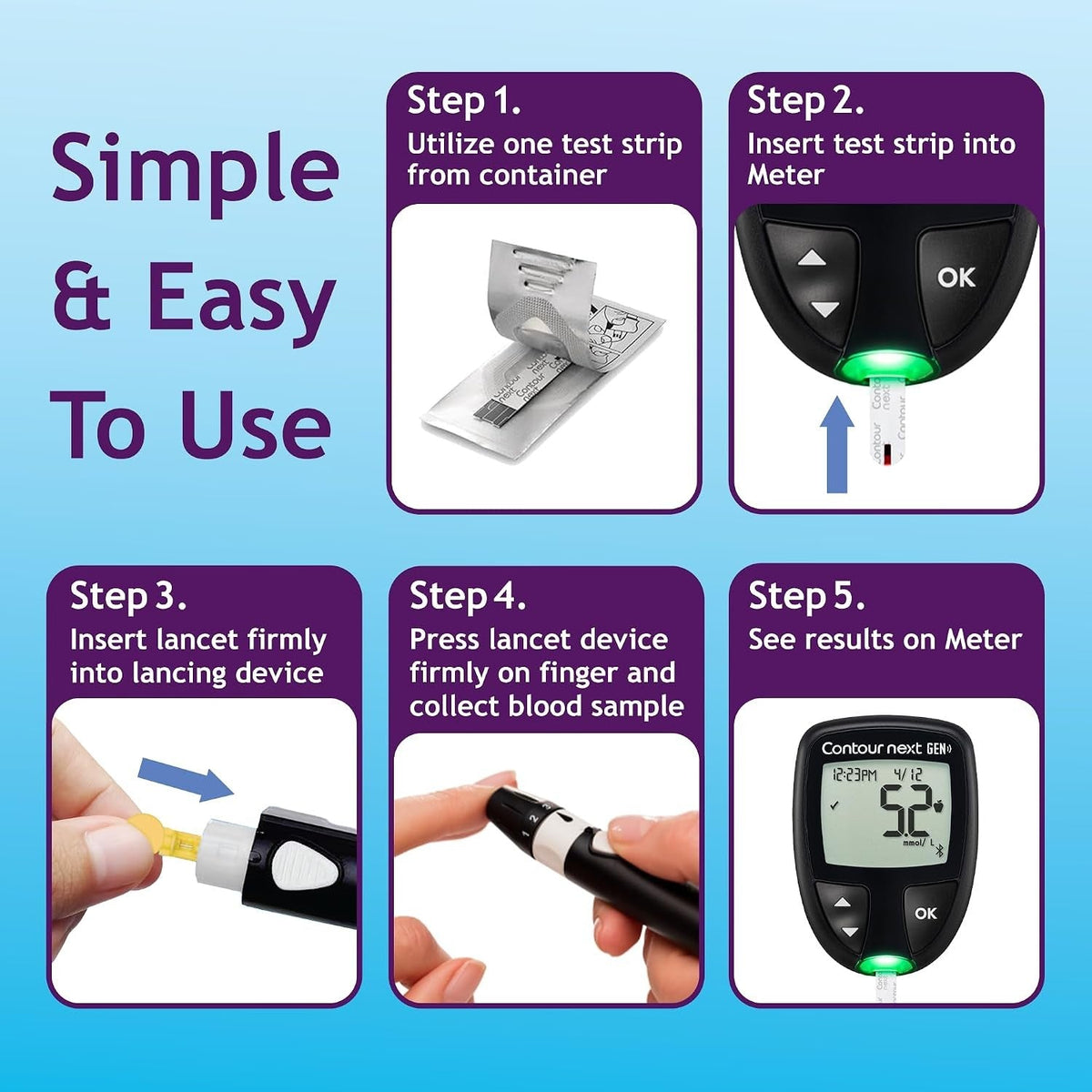 Ascensia Contour Next Blood Glucose Test Strips - 7277-Box - LL Medico