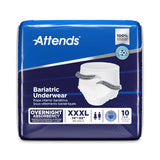 Attends Bariatric Incontinence Underwear, Overnight Absorbency, 3XL - AU60-Sample - LL Medico