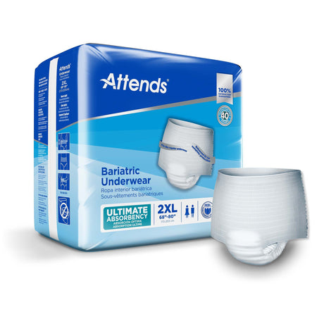 Attends Bariatric Incontinence Underwear, Ultimate Absorbency, 2XL - AU50-Sample - LL Medico