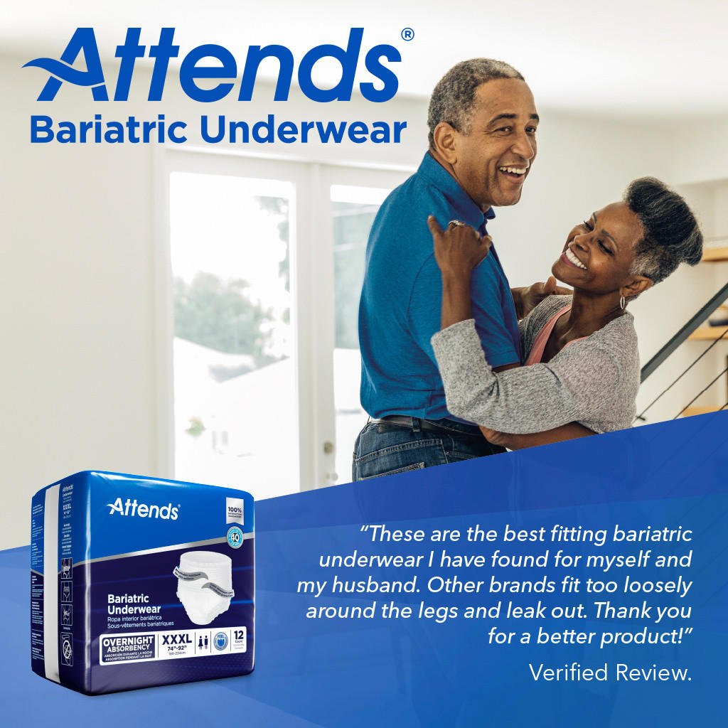 Attends Bariatric Protective Underwear, 3XL - AU60-Sample - LL Medico