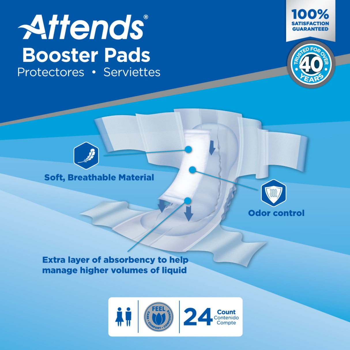 Attends Booster Pads - BST0192-Pack - LL Medico