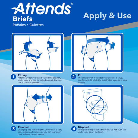 Attends Briefs, Ultimate Absorbency - DDC20-Pack - LL Medico
