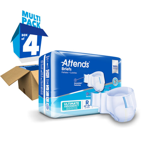 Attends Briefs, Ultimate Absorbency - DDC25-Case - LL Medico