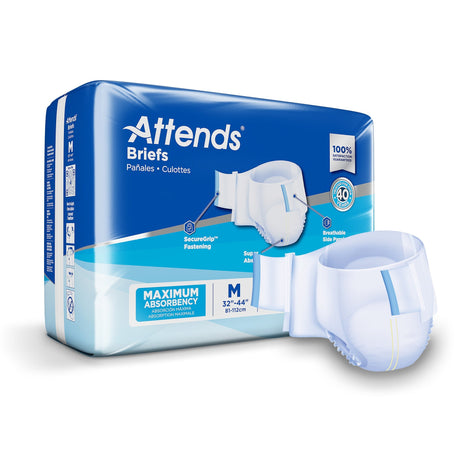 Attends Incontinence Briefs, Maximum Absorbency - DDA20-Pack - LL Medico