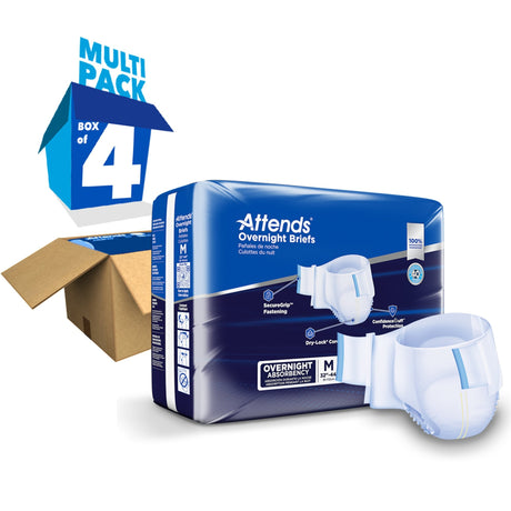Attends Overnight Briefs, Overnight Absorbency - DDEW20-Case - LL Medico