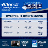 Attends Overnight Briefs, Overnight Absorbency - DDEW20-Sample - LL Medico