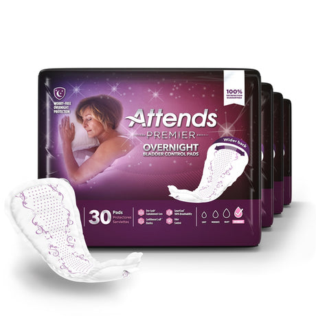 Attends Premier Overnight Bladder Control Pads - ALIONBCP-Case - LL Medico