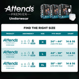 Attends Premier Pull - Up Absorbent Underwear - ALIUW50-Sample - LL Medico