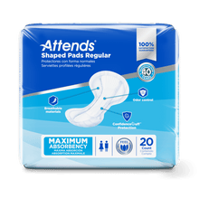 Attends Shaped Pads Regular, Maximum Absorbency - SPDRA-Pack - LL Medico