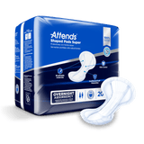 Attends Shaped Pads Super, Overnight Absorbency - SPSA-Pack - LL Medico