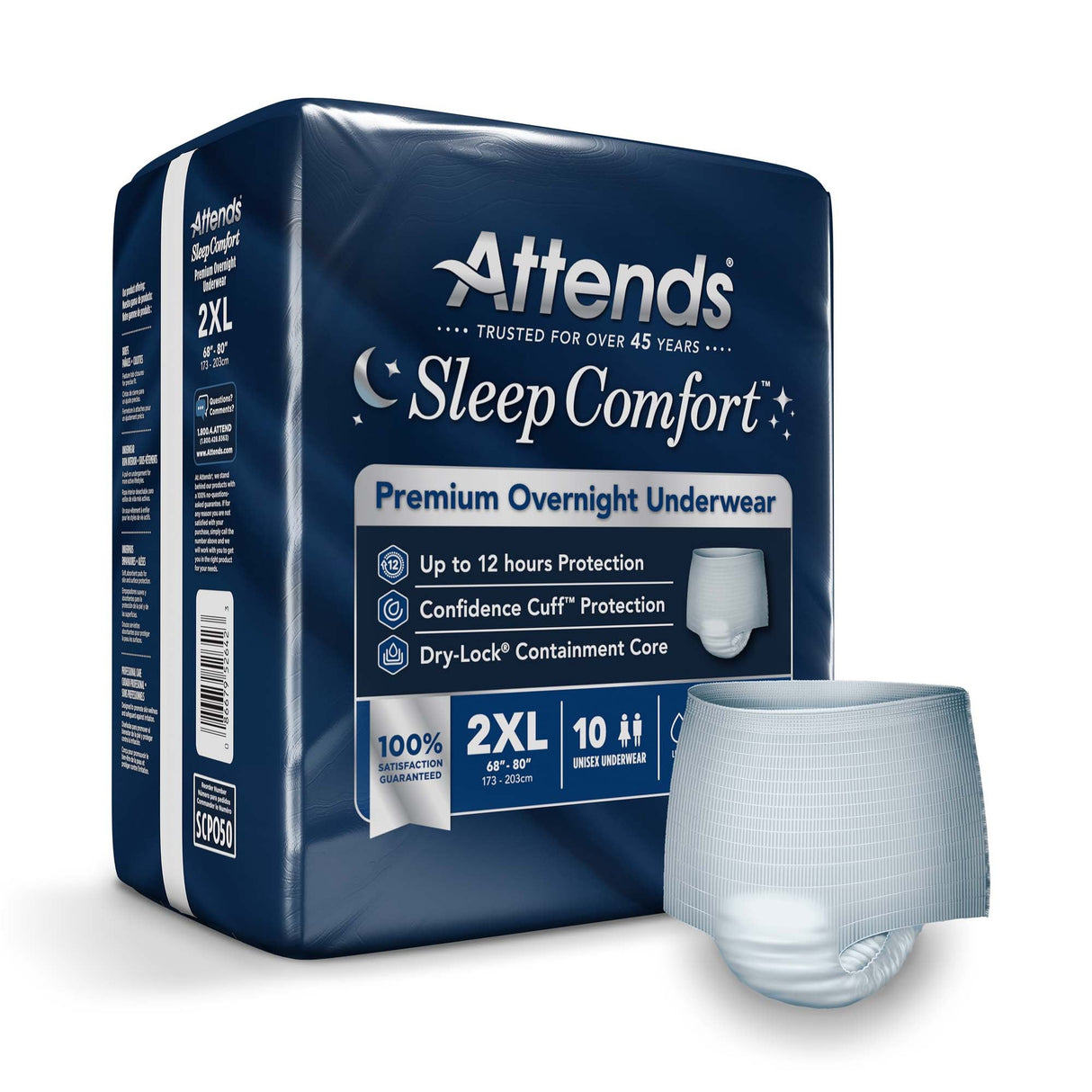 Attends Sleep Comfort Premium Overnight Underwear - SCPO50-Sample - LL Medico