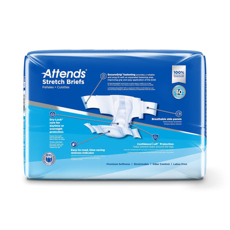 Attends Stretch Briefs, Ultimate Absorbency - DDSLXL-Pack - LL Medico