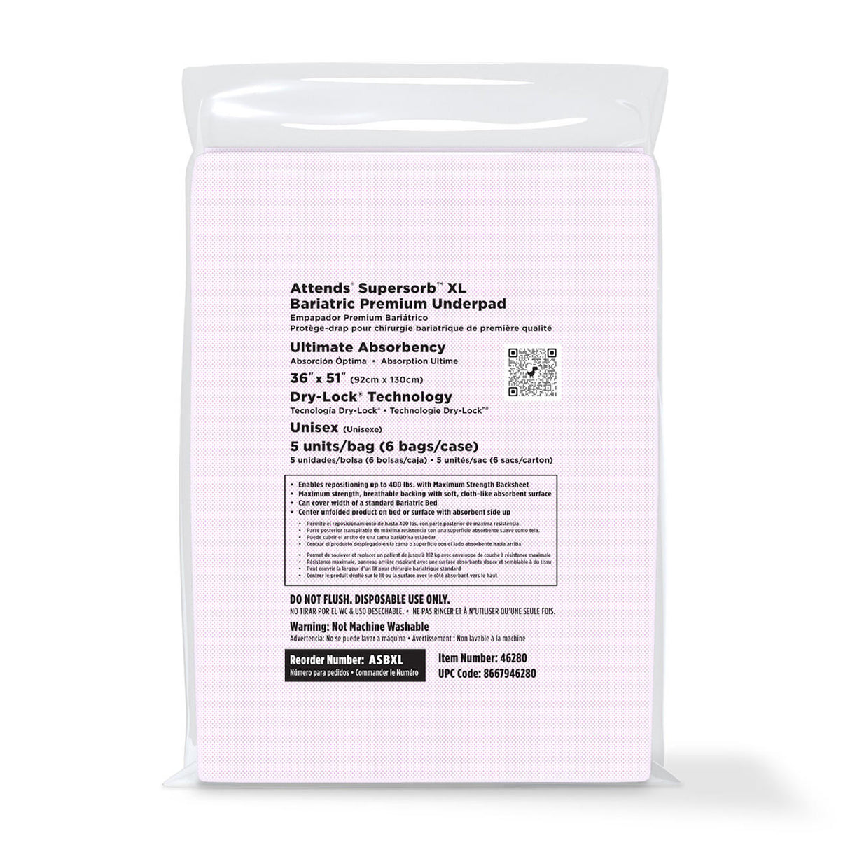Attends Supersorb Bariatric Premium Underpads - ASBXL-Pack - LL Medico