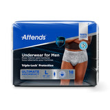 Attends Underwear For Men, Ultimate Absorbency - ADUM15-Pack - LL Medico
