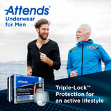 Attends Underwear For Men, Ultimate Absorbency - ADUM15-Pack - LL Medico