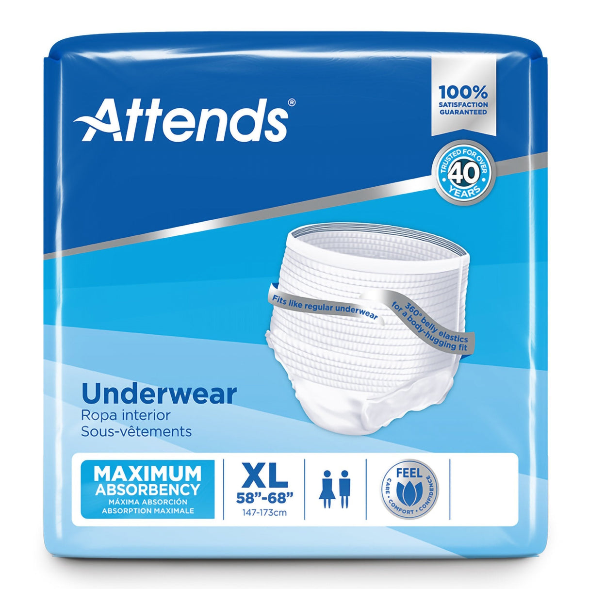 Attends Underwear, Maximum Absorbency - AP0740100-Pack - LL Medico