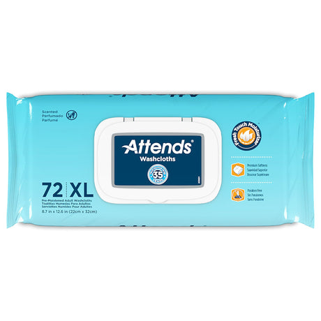 Attends XL Washcloths, Scented - WCCP1000-Pack - LL Medico
