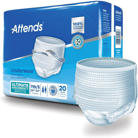 Attends Youth Underwear, Ultimate Absorbency - APP0710-Pack - LL Medico