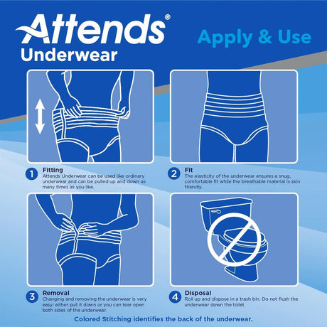 Attends Youth Underwear, Ultimate Absorbency - APP0710-Pack - LL Medico