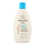 Aveeno Baby Daily Moisture Wash and Shampoo, Lightly Scented, 8-ounce Bottle - 38137003665-Single - LL Medico