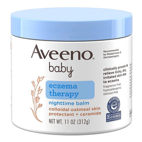 Aveeno Baby Eczema Therapy Nighttime Balm, 11-ounce Jar - 69968002002-Single - LL Medico