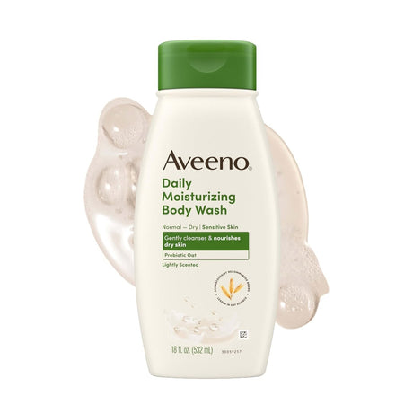 Aveeno Daily Moisturizing Body Wash, Lightly Scented, 18 fl oz, Case of 12 - 100129700-Single - LL Medico