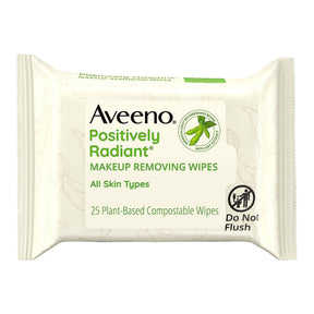 Aveeno Positively Radiant Makeup Removing Wipes Scented - 38137115719-Pack - LL Medico