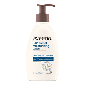 Aveeno Skin Relief Moisturizing Lotion Fragrance Free, 12-ounce Pump Bottle - 38137001579-Single - LL Medico