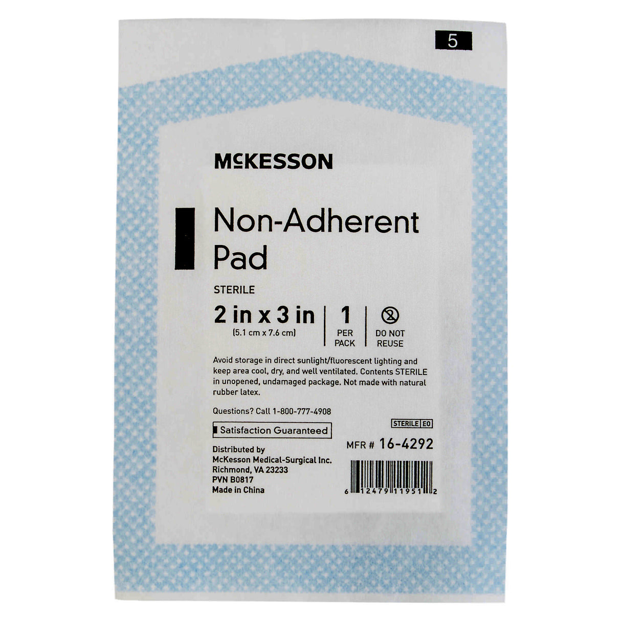 McKesson Nonadherent Dressing, 2 x 3 Inch