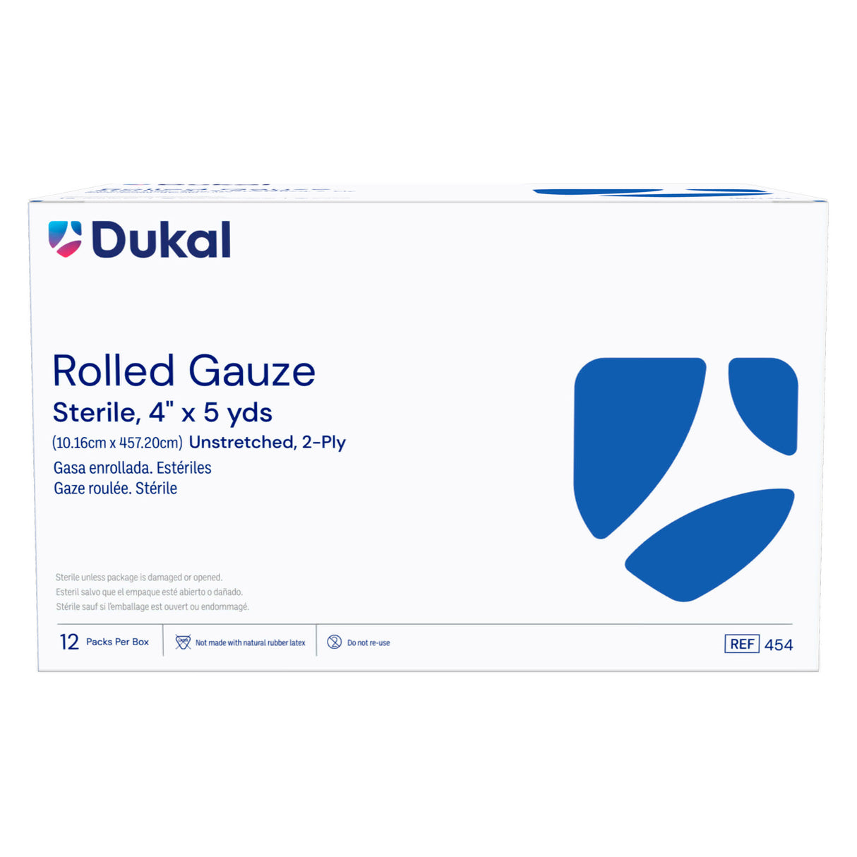 Dukal Sterile Fluff Bandage Roll, 3 Inch x 5 Yard, Two-Ply