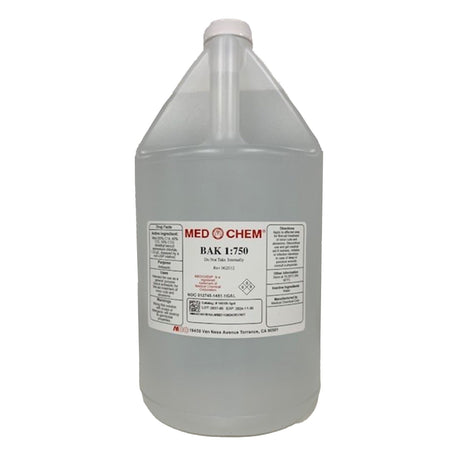 BAK 1:750 Benzalkonium Chloride, Topical Liquid Antiseptic, 1 gal Bottle - 1451B-1GL-Single - LL Medico