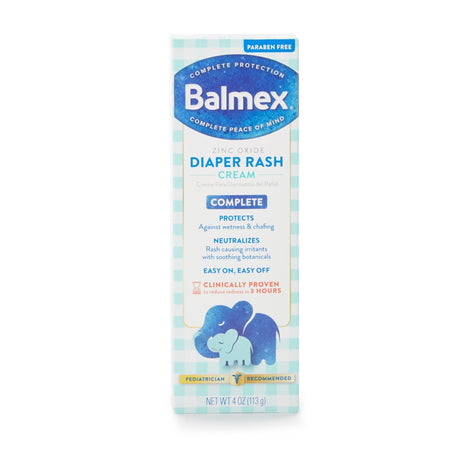 Balmex Complete Zinc Oxide Diaper Rash Cream, 4 oz - 4100-Single - LL Medico