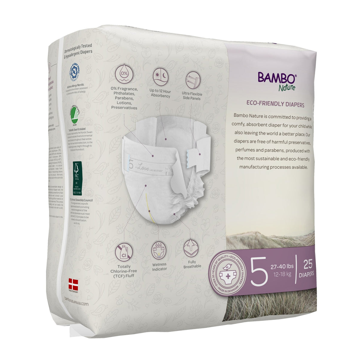 Bambo Nature Dream Eco - Friendly Baby Diapers, Size 5 - 1000016927-Pack - LL Medico