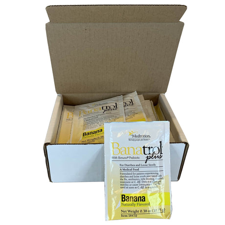 Banatrol Plus Diarrhea Support with Bimuno Prebiotic, Banana Flavor, 11 gm Packet - 18470-Case - LL Medico
